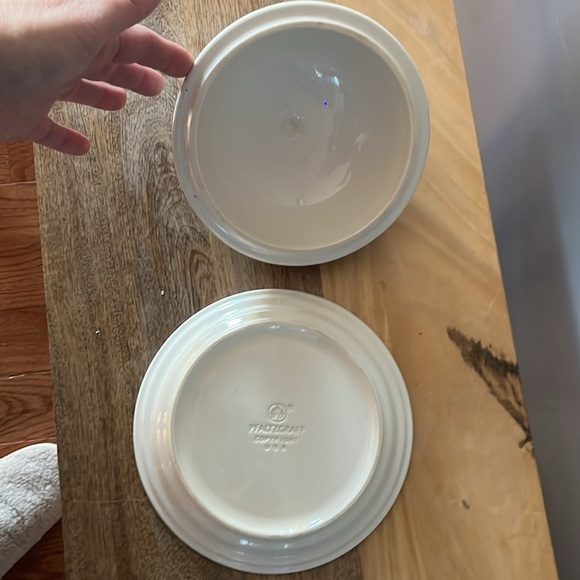 Pfaltzgraff Round Covered Dish Canyon Ridge 7.5” Cheese Dessert Butter 2pc. Set - Picture 6 of 9